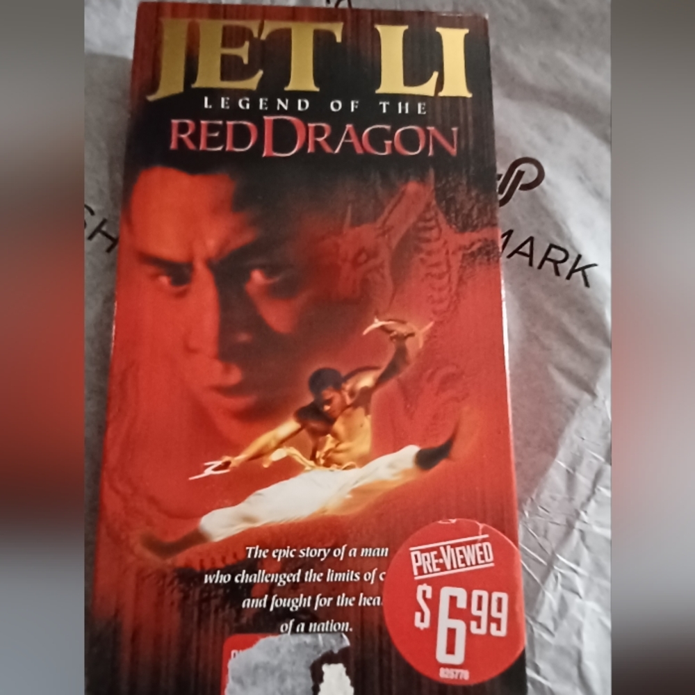 Jet Li: Legend Of The Red Dragon VHS tape